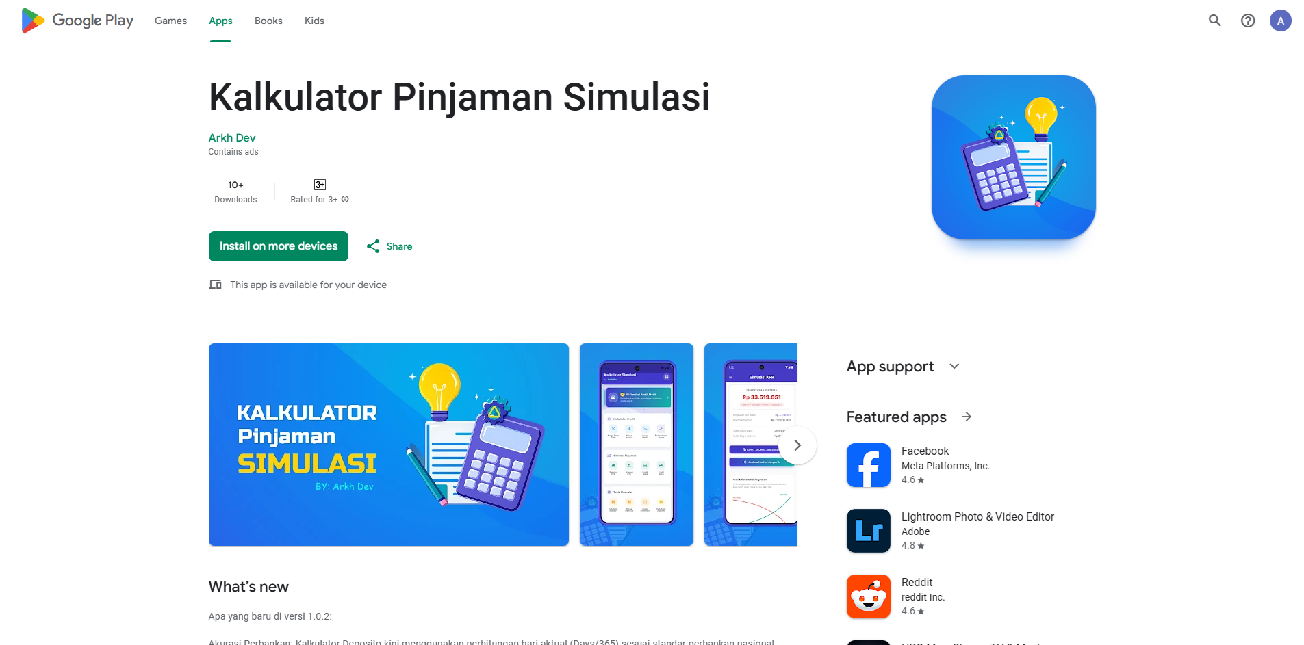 Kalkulator Pinjaman Simulasi