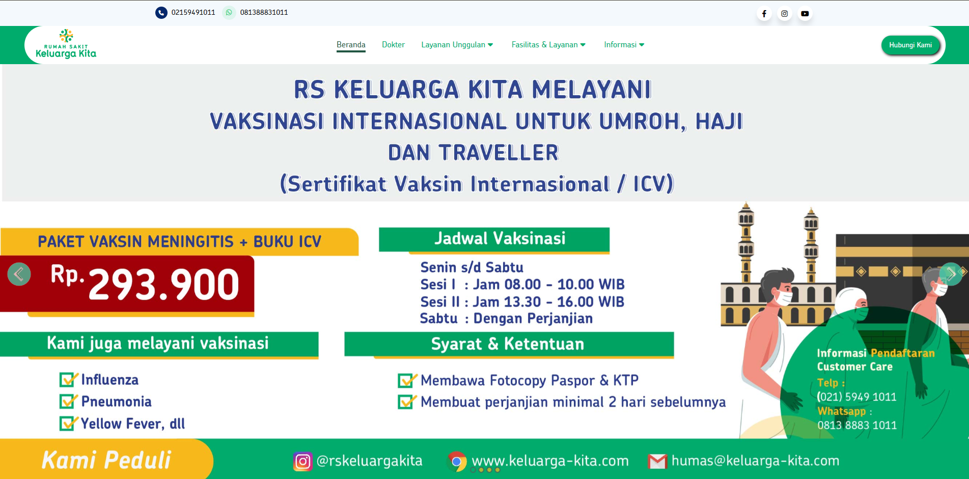 Website RS Keluarga Kita